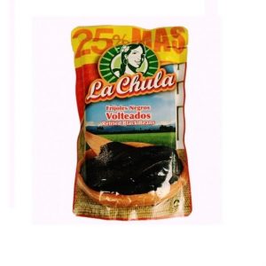 C.V. FRIJOL NEGRO VOLTEADOS 283 GR. LA CHULA