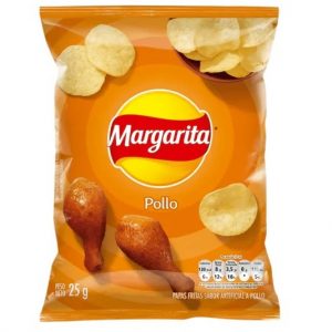 S.N. PAPAS POLLO 25 GR./12 MARGARITA