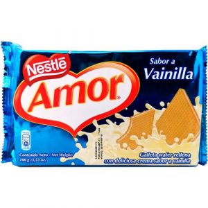 G. WAFER VAINILLA/60 100 GR. AMOR