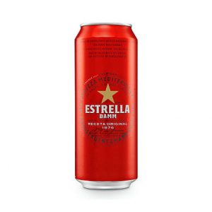 B.A. CERVEZA ESTRELLA DAMM LATA 500 ML