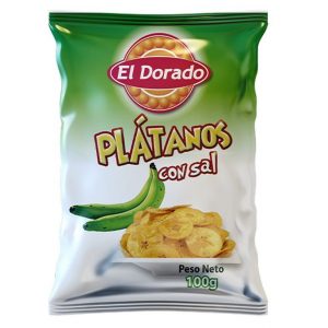 S.N. PLATANITOS SALADO 100 GR./30 EL DORADO