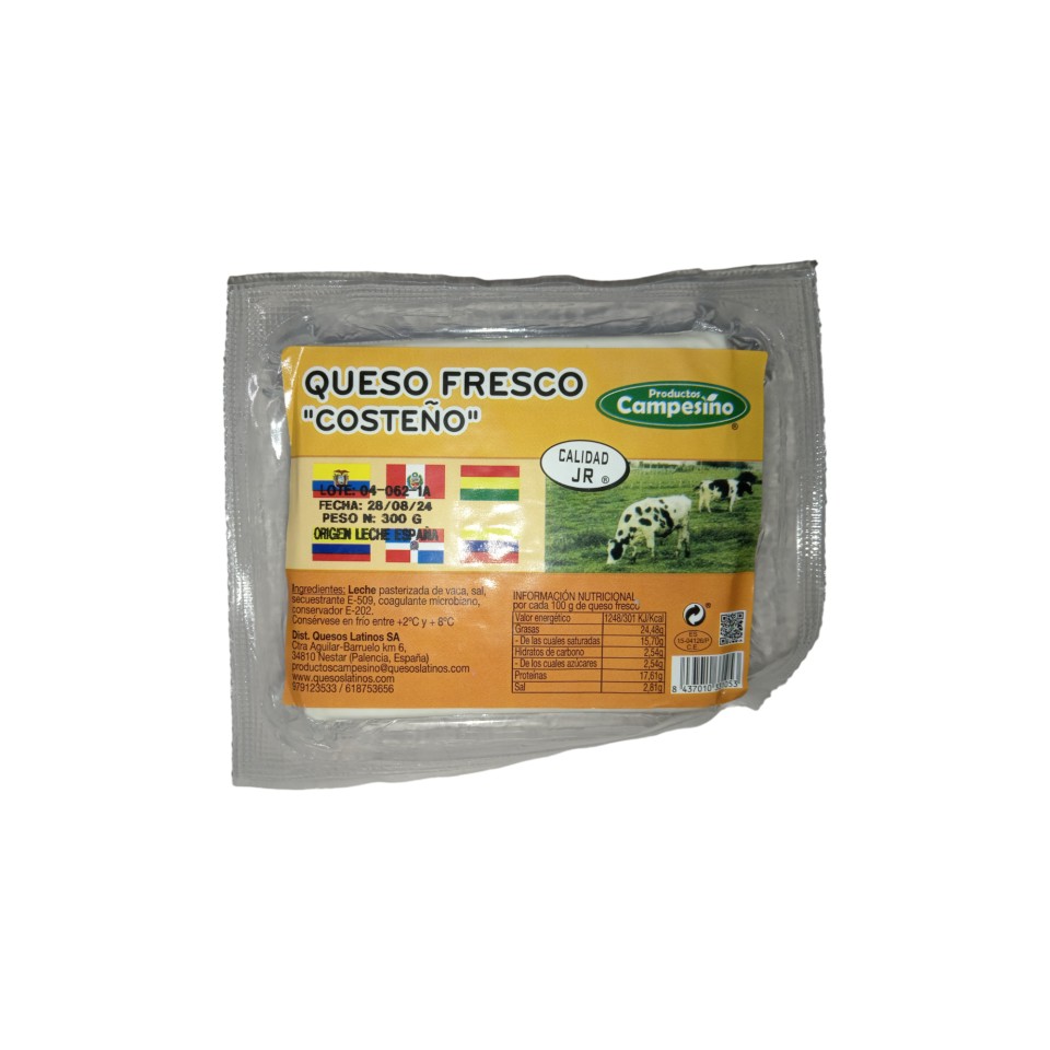 R.F. QUESO COSTEÑO 300 GR.