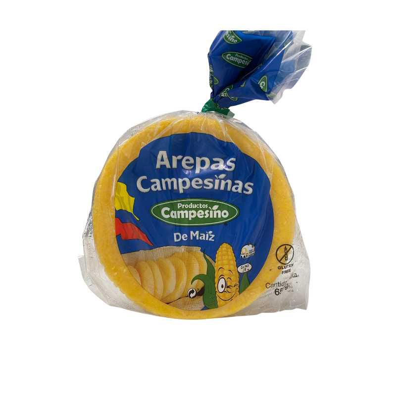 R.F. AREPA CAMPESINO DE MAIZ AMARILLA 650 GR. /24
